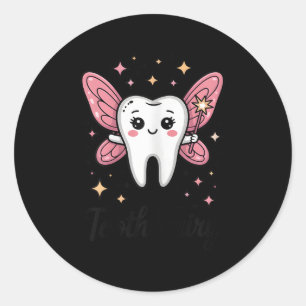 Tooth Fairy Halloween  Classic Round Sticker