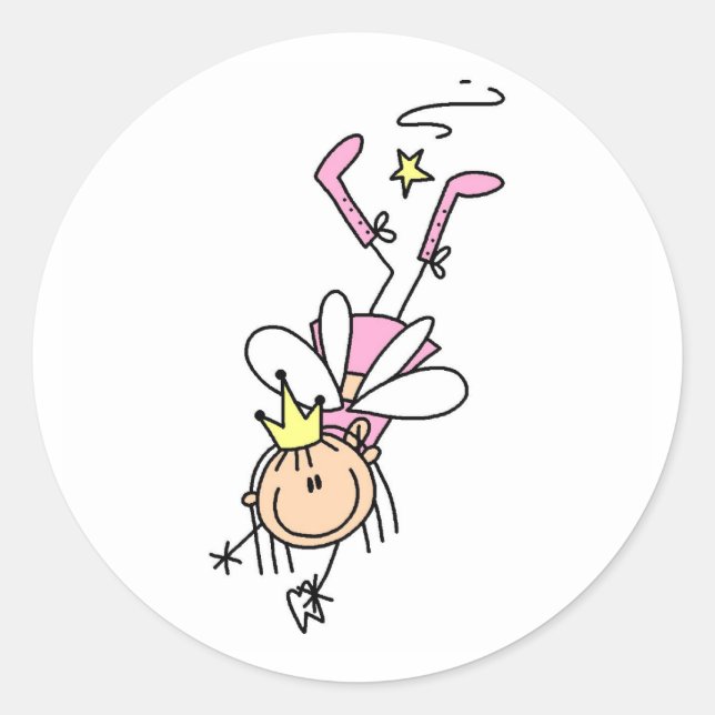 Tooth Fairy On The Job Sticker (Front)