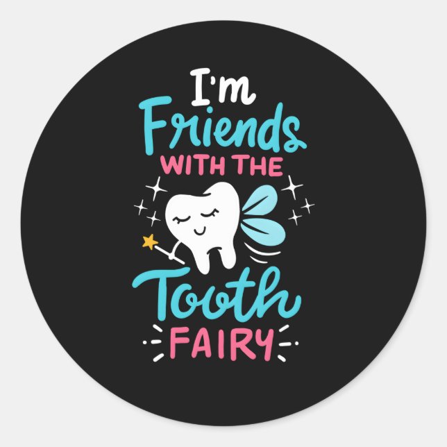 Tooth Fairy Pediatric Dentist Dental Assistant Hyg Classic Round Sticker (Front)