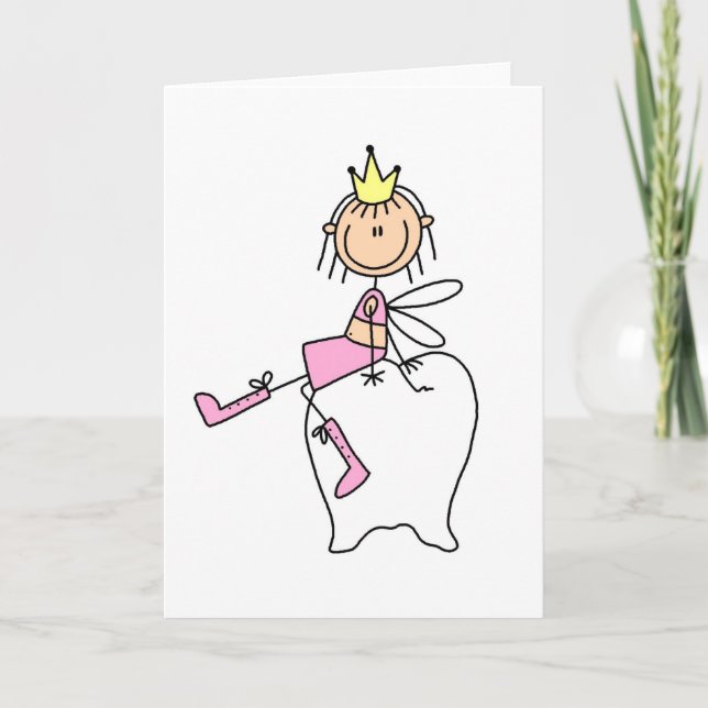 Tooth Fairy Se Trouve Sur Une Carte Toile (Devant)