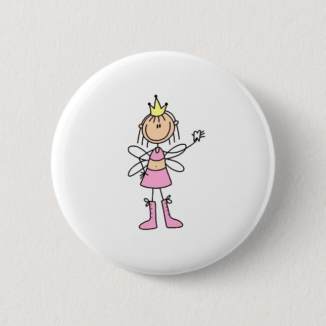 Tooth Fairy With A Lost Tooth Button (Front)