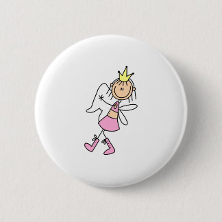 Tooth Fairy With Her Hands Full Button