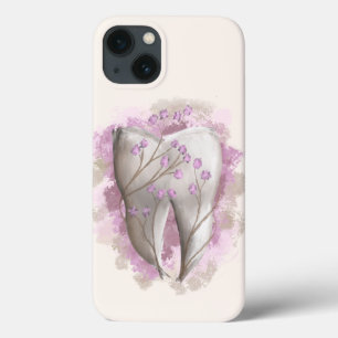 Tooth & Flowers, surrealistic painting. Dental art iPhone 13 Case