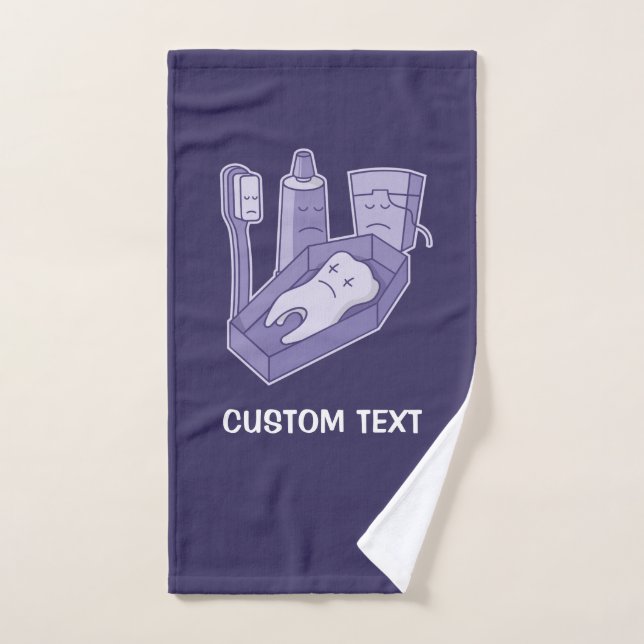 Tooth Funeral Bath Towel Set (Hand Towel)