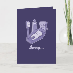 Tooth Funeral Card