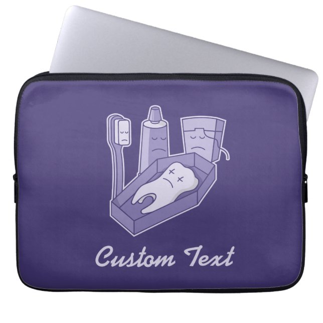 Tooth Funeral Laptop Sleeve (Front)