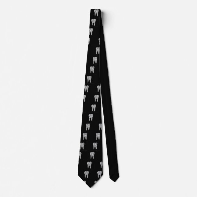 Tooth graphic for dentist tie (Front)