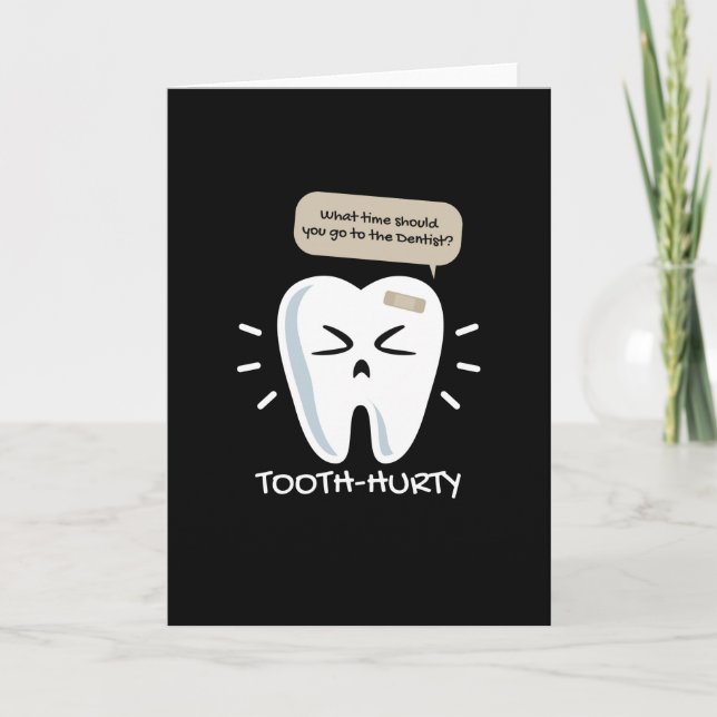 Tooth Hurty Dentist Dentist Card (Front)