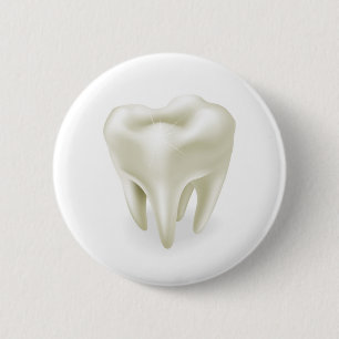 Tooth illustration 2 inch round button