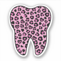 Tooth Leopard Print, Gift for Dental Assistant
