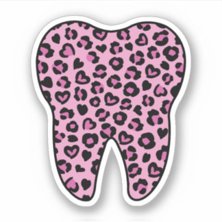 Tooth Leopard Print, Gift for Dental Assistant