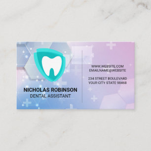 Tooth Logo   Medicine Background Business Card