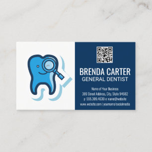 Tooth Logo   QR Scan Code Business Card