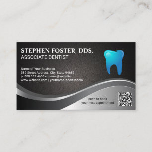 Tooth Logo   Simple Dentistry   Add QR Code Business Card