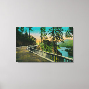 Tooth Rock on Columbia RiverColumbia River, OR Canvas Print