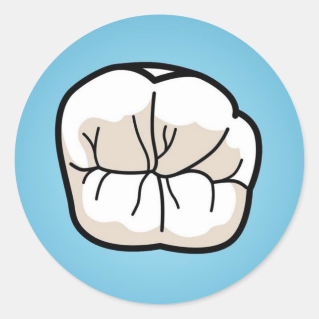 Tooth Sticker [Blue] (Front)