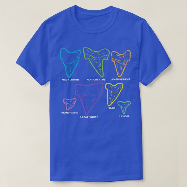Tooth types Fossil Hunting T-Shirt (Design Front)