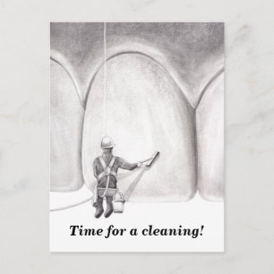 Tooth Washer Appointment Reminder Postcard