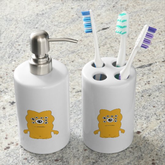 Toothbrush Holder and Soap Dispenser Set