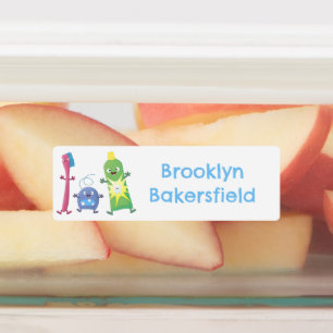 Toothbrush toothpaste dental floss personalized