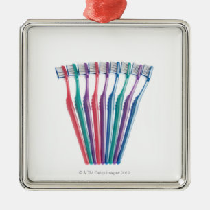 Toothbrushes Metal Ornament