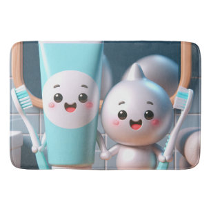 Toothpaste Pals Bath Mat