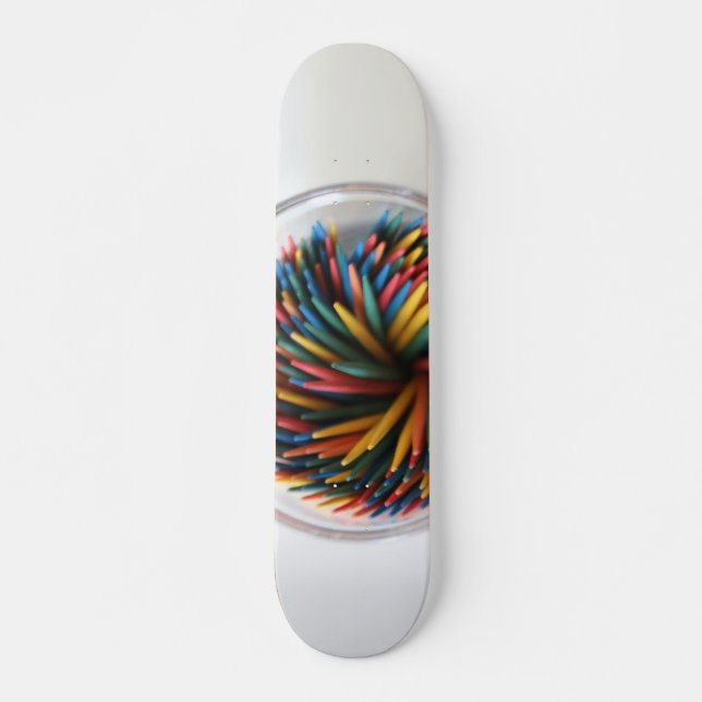 Toothpicks colorés Skateboard (Devant)