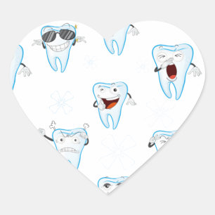 tooths heart sticker