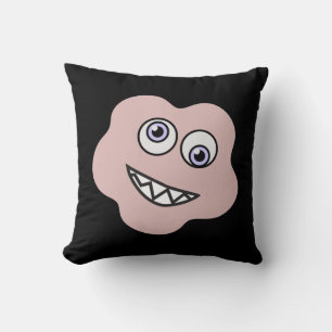 Toothy Blob Pop Throw Pillow