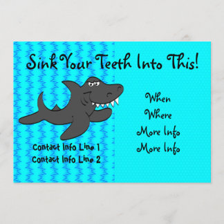 Toothy Shark Invitation