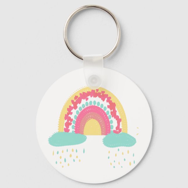 Tootsie Fruity Rainbow Keychain  (Front)