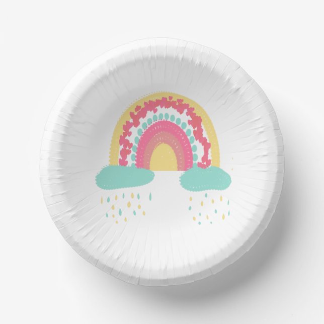 Tootsie Fruity Rainbow Paper Bowl  Paper Plate (Front)