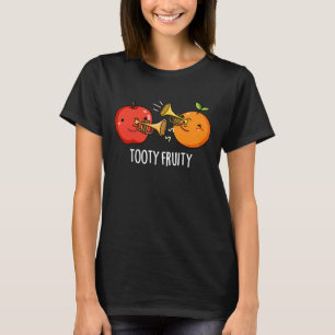 Tooty Fruity Funny Fruit Musician Pun Dark BG T-Shirt