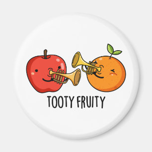Tooty Fruity Funny Fruit Musician Pun  Magnet