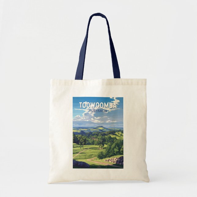 Toowoomba Australia Travel Art Vintage Tote Bag (Front)