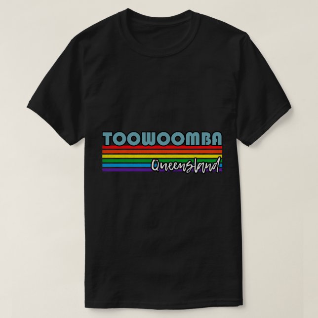 Toowoomba Queensland Pride Shirt Toowoomba LGBT Gi (Design Front)