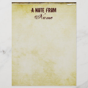 Top 10 Award! A Note From... Letterhead