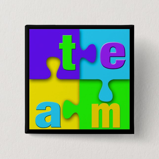 Top 10 Award! Team Puzzle Pins (Front)