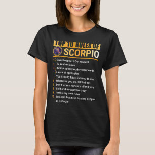 Top 10 rules for Scorpio Zodiac Birthday