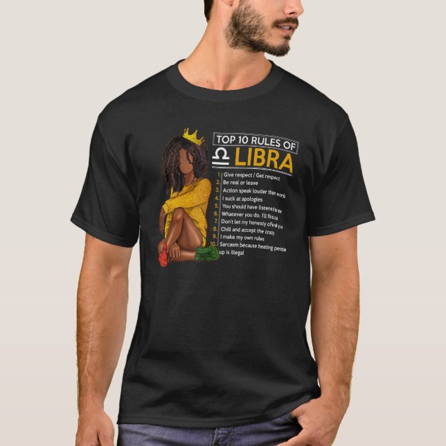 Top 10 Rules Of Libra Zodiac Sign Horoscope Birthd (Front)