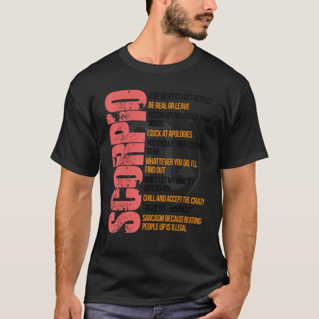 Top 10 Rules of Scorpio Birthday  Scorpio Horoscop (Front)