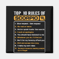Top 10 rules of Scorpio, Funny Scorpio Facts, Zodi