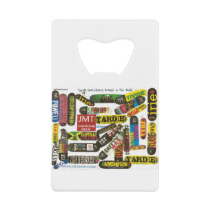TOP 11 JMT Skateboards in the World Credit Card Bottle Opener