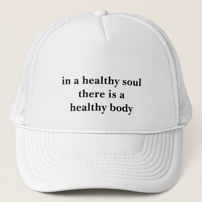 Top 1.4 healthy soul  trucker hat (Front)