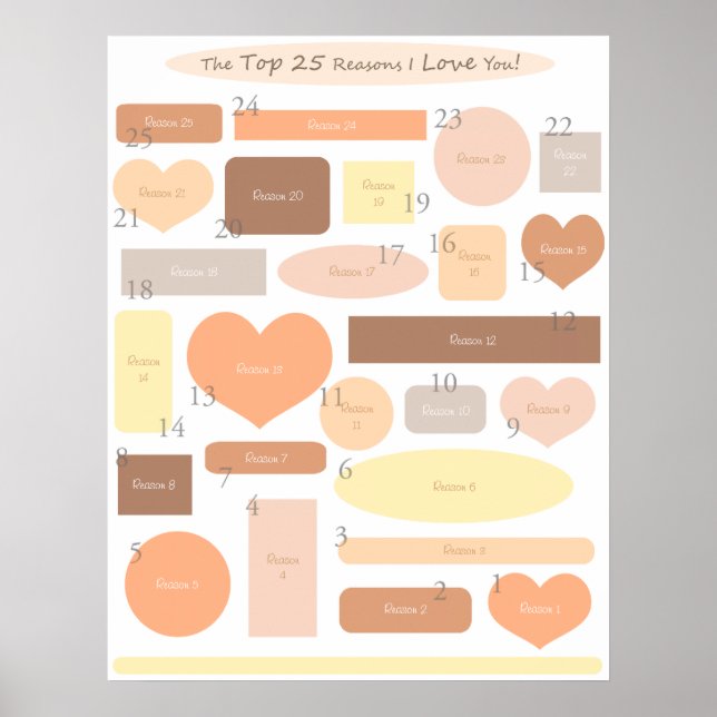 "Top 25 Reasons - Autumn" Poster (Front)
