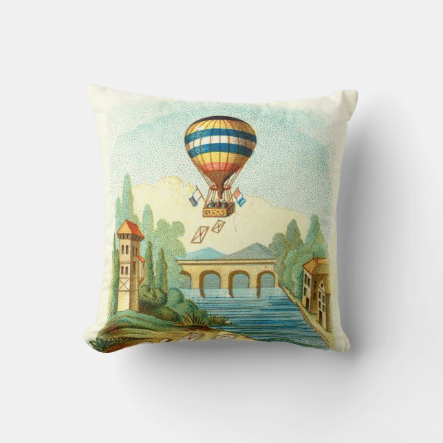 TOP Air Trip Throw Pillow (Front)