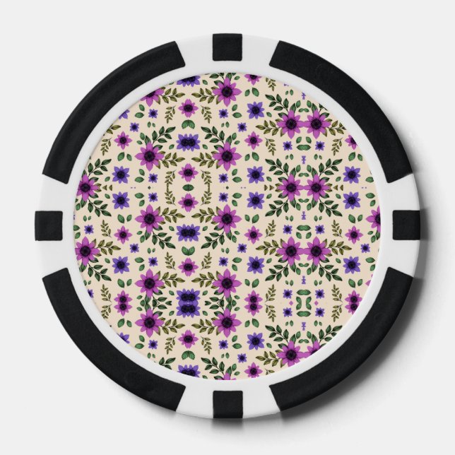 Top and bottom view of a poker chip  (Front)