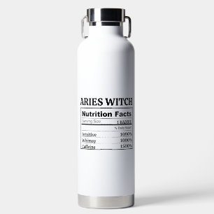 Top Aries Gift Customizable Zodiac Astrology Trend Water Bottle