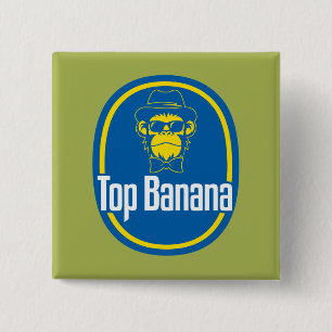 Top Banana 2 Inch Square Button