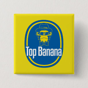 Top Banana 2 Inch Square Button